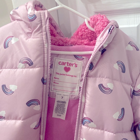 Puffers jacket for girls size 7 - Picture 3 of 3